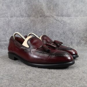 HH Brown Shoes Mens 9 Loafer Tassel Dress Handcrafted Water Mocs Leather Vintage